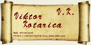 Viktor Kotarica vizit kartica